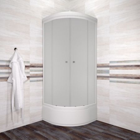 Душевая кабина Тритон Вельвет Щ0000064623 80х80 четверть круга с крышей ориентация универсальная
