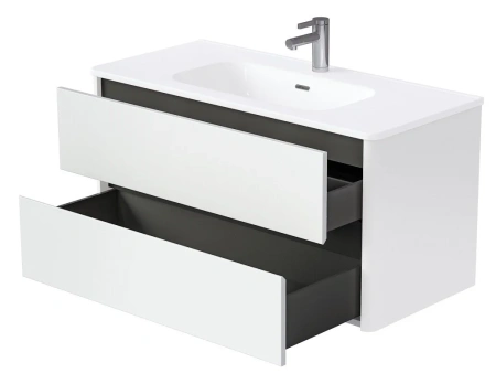 Тумба под раковину 1MarKa Mona Ц0000042520 100х50 цвет белый