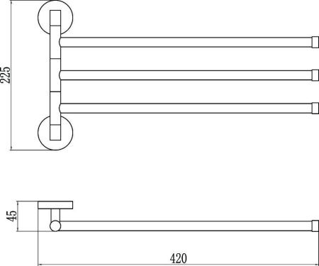 Полотенцедержатель Savol S-008703