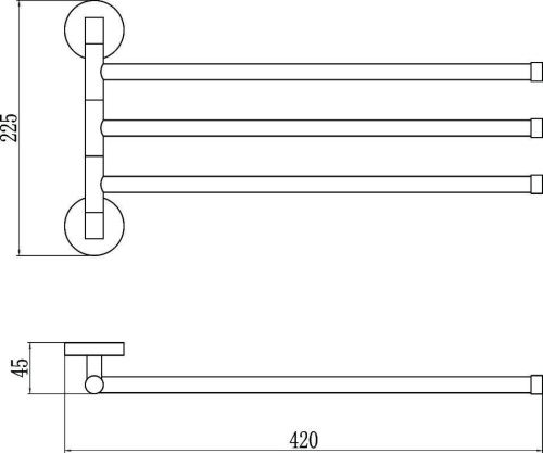 Полотенцедержатель Savol S-008703 - фото 2