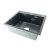 Кухонная мойка Fmark FSC5050Q 50х50 цвет серый поверхность матовая