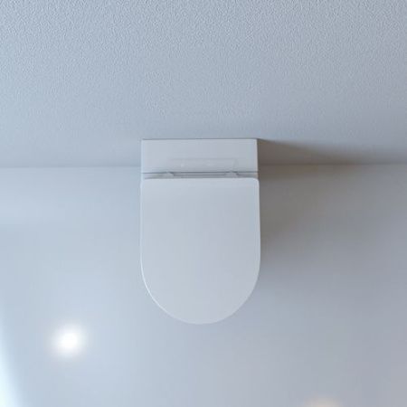 Унитаз приставной Cerutti SPA CT7264 белый с сиденьем микролифт безободковый импульсный смыв