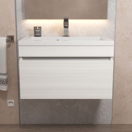 Тумба с раковиной Uperwood Eva 3930313468 60х50 цвет белый