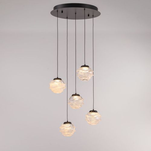 Светильник подвесной Delight Collection MD25030003-5A matt black/clear - фото 4