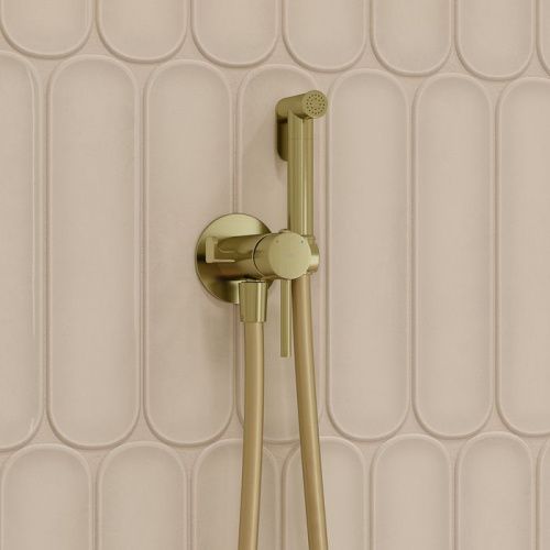 Гигиенический душ со смесителем IDDIS Axes 005MGR0i08 золото матовое - фото 4