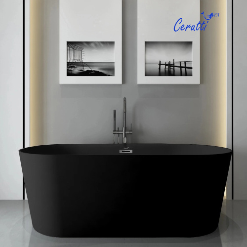 Ванна акриловая Cerutti SPA CT9905 168х73 отдельностоящая овальная