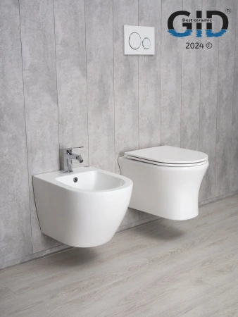Унитаз подвесной Gid Concavo 62232Y белый с сиденьем микролифт безободковый смыв торнадо