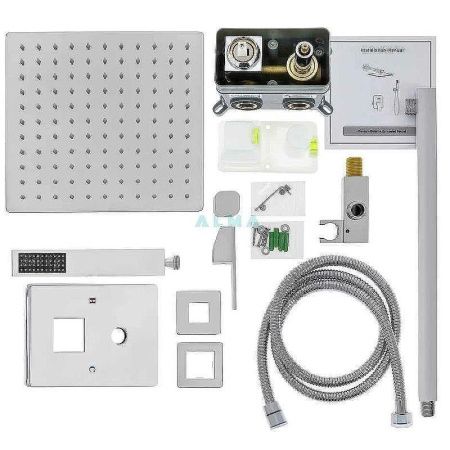 Душевая система ALMAes Leine TVZ-0809 встраиваемая в стену цвет хром