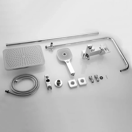 Душевая стойка Shevanik S8236 настенная цвет хром