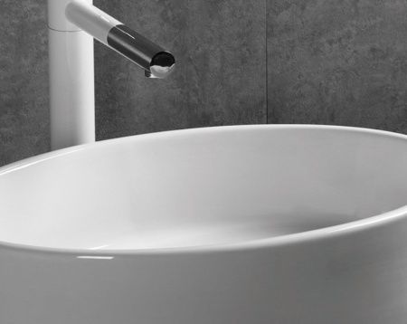 Раковина из сантехнического фарфора Cerutti SPA CR7016 50х40 накладная цвет белый без отверстий под смеситель