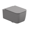 Чаша унитаза подвесная GSG Ceramic Design Brio BRWCSO038 цвет серый без сиденья безободковая каскадный смыв