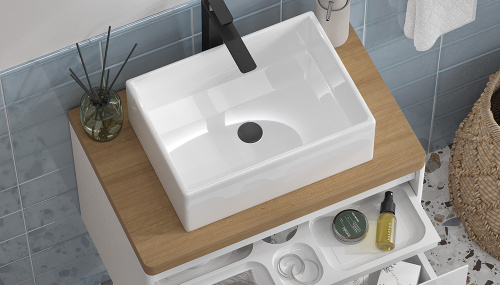 Столешница Velvex KLAUFS st.KLA.70 дуб французский 69х45х4 накладная цвет шатанэ - фото 4