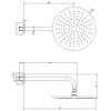 Верхний душ Gessi Emporio Emporio shower 47384#031 30х30 хром