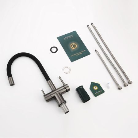 Смеситель для кухни Splenka S70 S70.64.09 на мойку серый