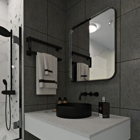 Полотенцесушитель электрический Indigo Nix DGN20-50BRRt 50х20 черный