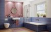Душевая шторка на ванну Ambassador Bath Screens 16041110L 90х140 стекло прозрачное профиль хром ориентация левая