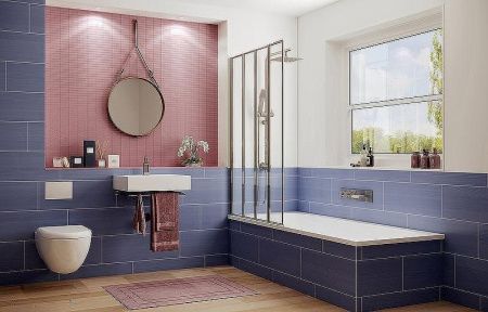 Душевая шторка на ванну Ambassador Bath Screens 16041110L 90х140 стекло прозрачное профиль хром ориентация левая