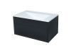 Тумба с раковиной Uperwood Lotus Premium 39340207461 80х50 цвет черный