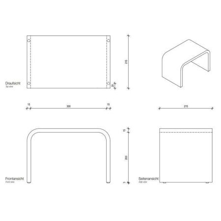 Подставка Decor Walther Stone 974350