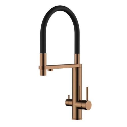 Смеситель для кухни Knotlor Infinity SS-15/RB на мойку бронза - фото 2