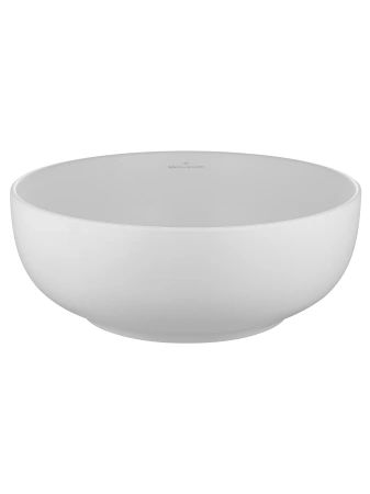 Раковина из сантехнического фарфора Wonzon & Woghand Erie WW-RN4076-MW 40х40 накладная цвет белый без отверстий под смеситель
