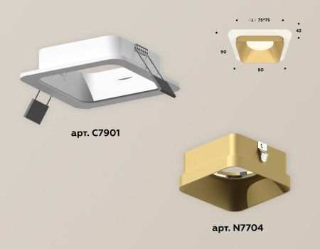 Светильник встраиваемый Ambrella Light Techno (Тецхно) XC7901004
