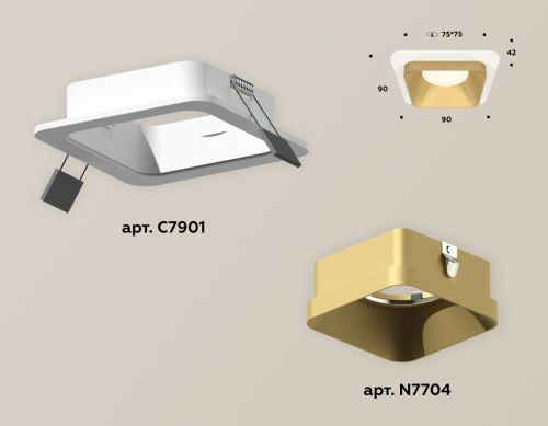 Светильник встраиваемый Ambrella Light Techno (Тецхно) XC7901004 - фото 2