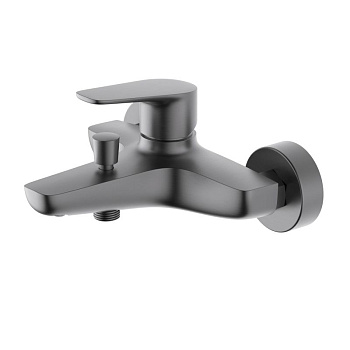 Смеситель для ванны Aquatek Бетта AQ1140BGM настенный черный хром без термостата