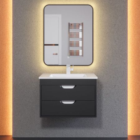 Тумба под раковину Uperwood Modul 2930205151 60х40 подвесная цвет черный