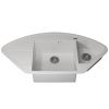 Кухонная мойка Uperwood Quartz Premium UPD-06 3910202120 100х50 цвет белый поверхность матовая