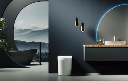 Унитаз приставной Abber Bequem AC1117S белый с сиденьем микролифт импульсный смыв