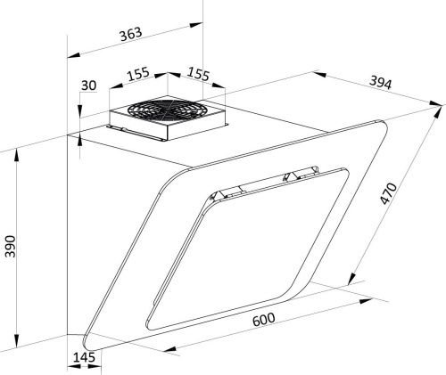 Вытяжка Brandt BHV1674IB - фото 5