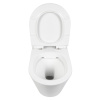 Унитаз подвесной Bond Oval F03-10 белый с сиденьем микролифт безободковый душевой смыв