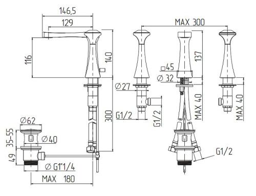 Смеситель Migliore OPERA 27970 на раковину хром - фото 4