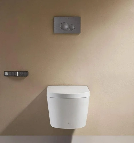 Умный унитаз подвесной Arrow AKH1051SEH белый с сиденьем микролифт безободковый каскадный смыв - фото 4