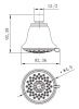 Верхний душ LeMark LM8043C хром