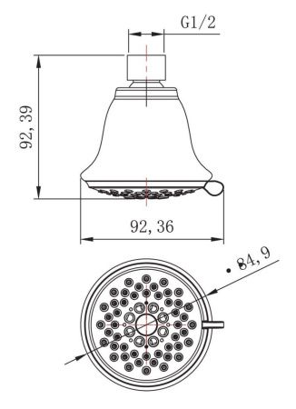 Верхний душ LeMark LM8043C хром