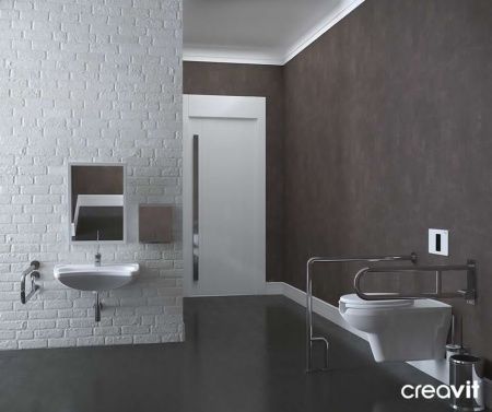 Чаша унитаза подвесная Creavit BD320-11CB00E-0000 цвет белый без сиденья душевой смыв