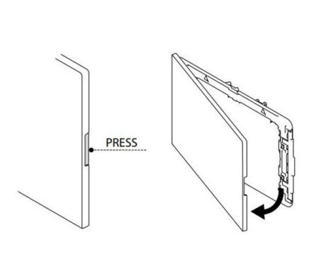 Клавиша смыва механическая Oli PLAIN 70829 цвет черный