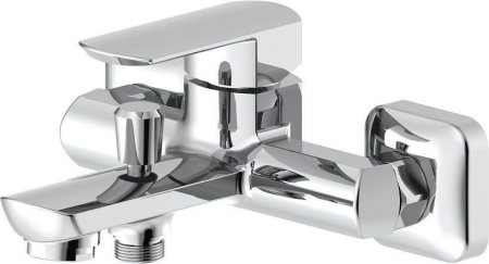 Смеситель для ванны с душем Aquanet Cinetic AF120-20С настенный хром без термостата