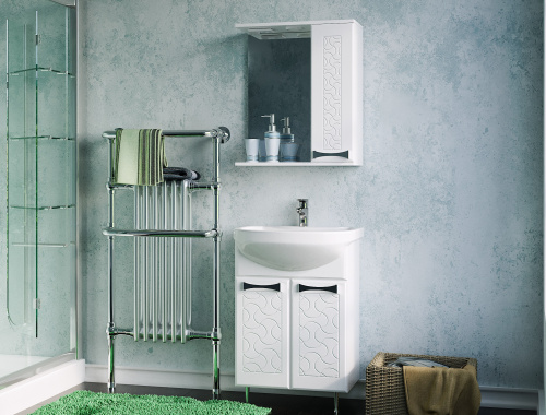 Тумба под раковину Stella Polar Ванда SP-00000201 56х32х82 цвет белый - фото 5