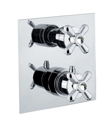 Смеситель для ванны и душа Fiore 01CR0936 встраиваемый в стену хром с термостатом