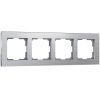 Рамка на 4 поста Werkel Aluminium алюминий (Алуминиум алюминий) 4690389158070