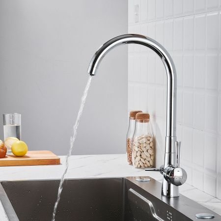 Смеситель для кухни Shevanik S428 на мойку хром