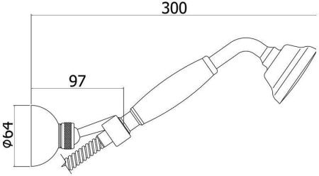 Душевой гарнитур Paffoni Belinda ZDUP035CR настенный хром