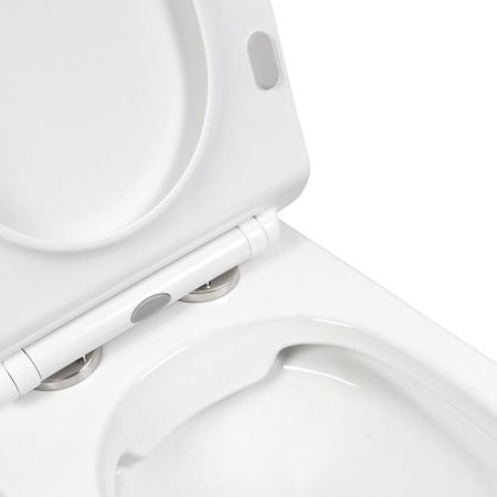 Унитаз напольный с бачком Bond Oval F06-00 белый с сиденьем безободковый душевой смыв