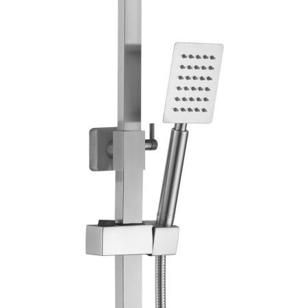 Душевая стойка Haiba HB24803-2 настенная цвет нержавеющая сталь