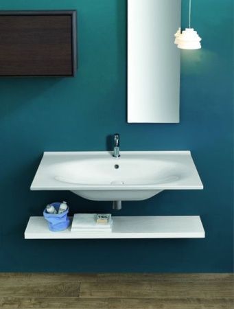 Раковина из сантехнического фаянса Hatria LE FIABE Y1BQ01 100х50 подвесная цвет белый