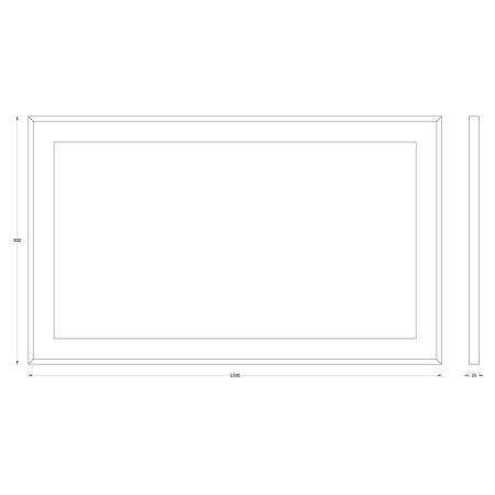 Зеркало с подсветкой Evoform Ledside BY 2213 150х90 подвесное