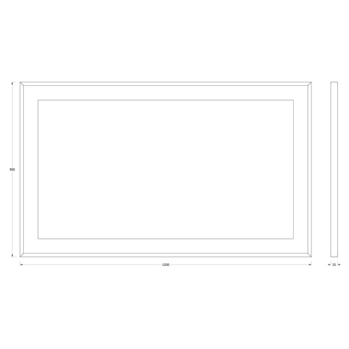 Зеркало со встроенным LED-светильником Evoform Ledside BY 2213 150х90 - фото 2